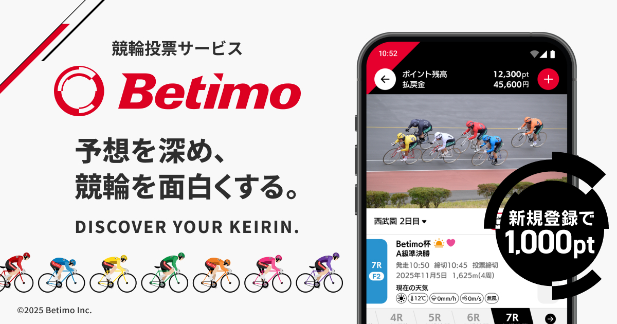 Betimo 新規登録で1,000ポイントプレゼントキャンペーン
